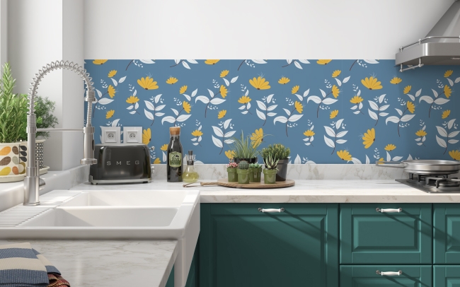 Küchenrückwand Florale Muster