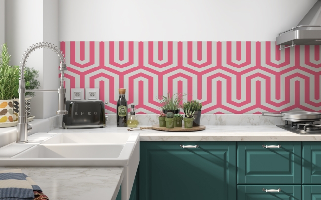 Küchenrückwand Pink Design