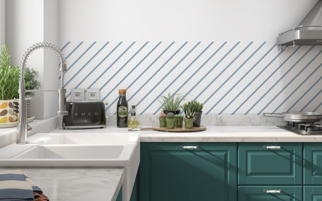 Küchenrückwand Linien im Elganten Stil