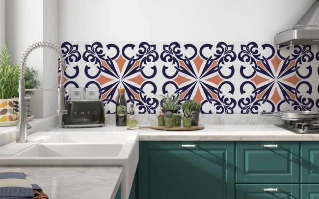 Küchenrückwand Ornament Musterung