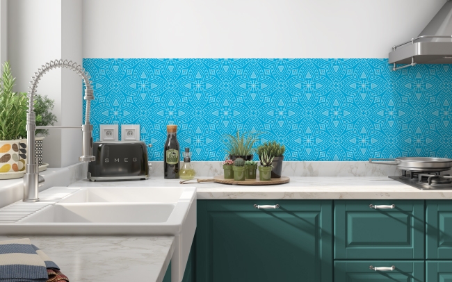 Küchenrückwand Oriental Blue