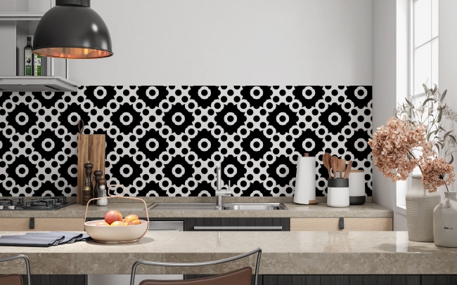 Küchenrückwand Black Design