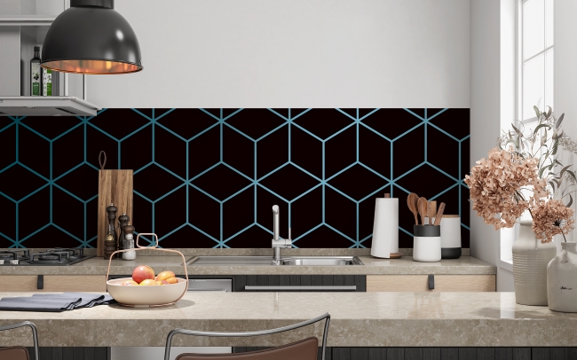 Küchenrückwand Geometric Motiv