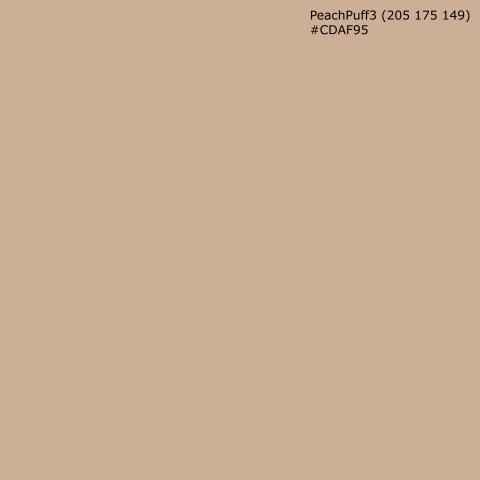 Türposter PeachPuff3 (205 175 149) #CDAF95