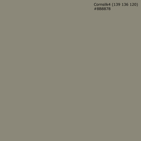 Türposter Cornsilk4 (139 136 120) #8B8878