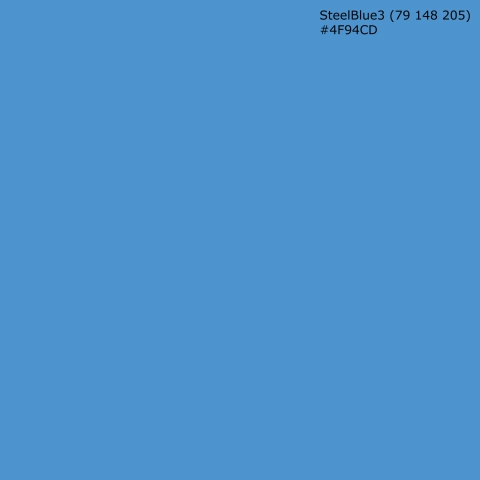 Türposter SteelBlue3 (79 148 205) #4F94CD