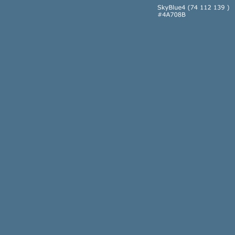 Türposter SkyBlue4 (74 112 139 ) #4A708B