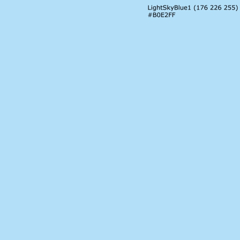 Türposter LightSkyBlue1 (176 226 255) #B0E2FF