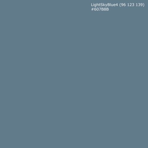 Türposter LightSkyBlue4 (96 123 139) #607B8B