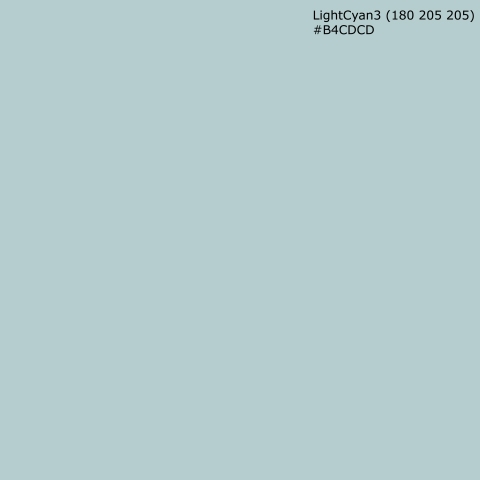 Türposter LightCyan3 (180 205 205) #B4CDCD