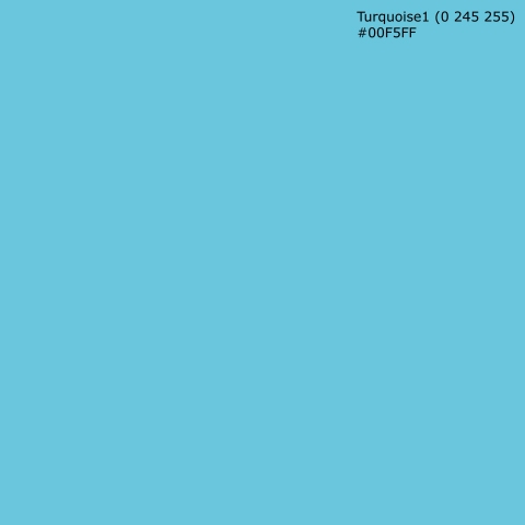 Türposter Turquoise1 (0 245 255) #00F5FF