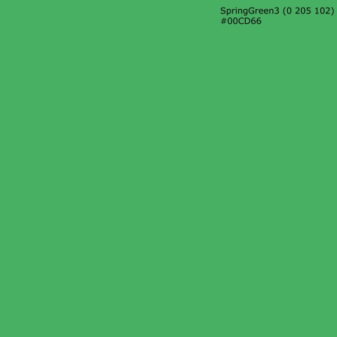 Türposter SpringGreen3 (0 205 102) #00CD66