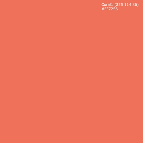 Türposter Coral1 (255 114 86) #FF7256
