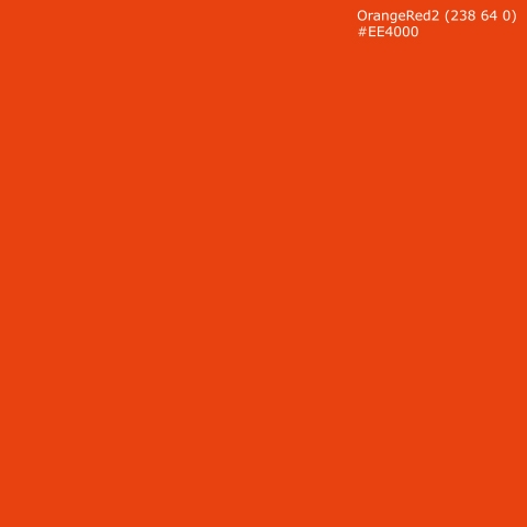 Türposter OrangeRed2 (238 64 0) #EE4000