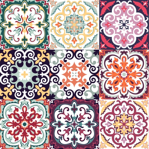 Türposter Boho Patchwork