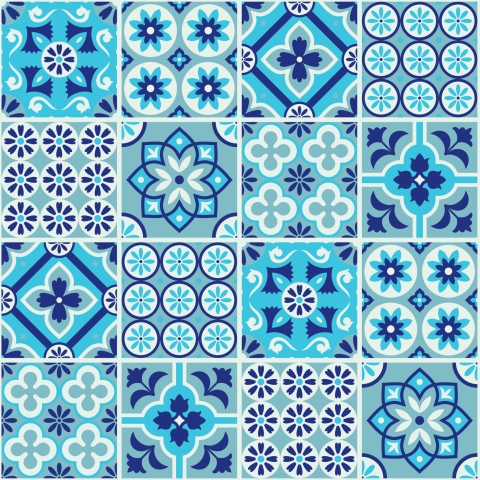 Türposter Spanish Tiles