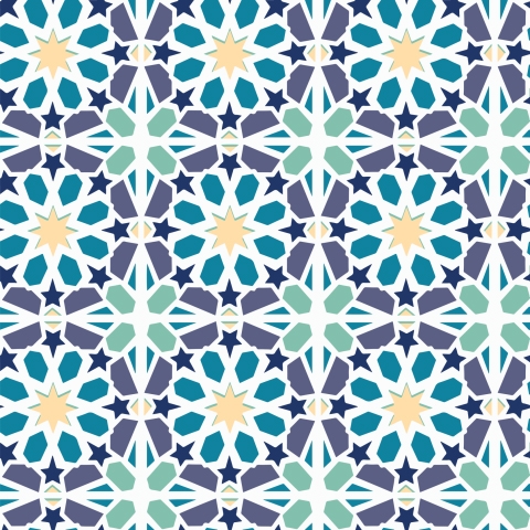 Türposter Arabic Islamic Pattern