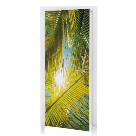 Türposter Palmenblätter