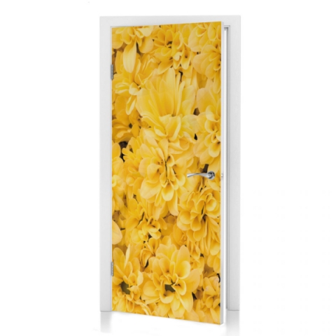 Türposter Gelbe Blumen