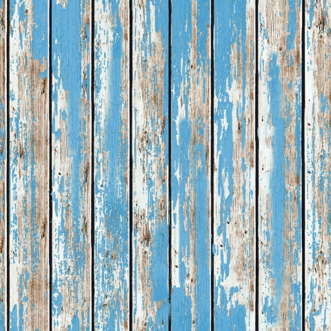Türposter Altes Blau Holz