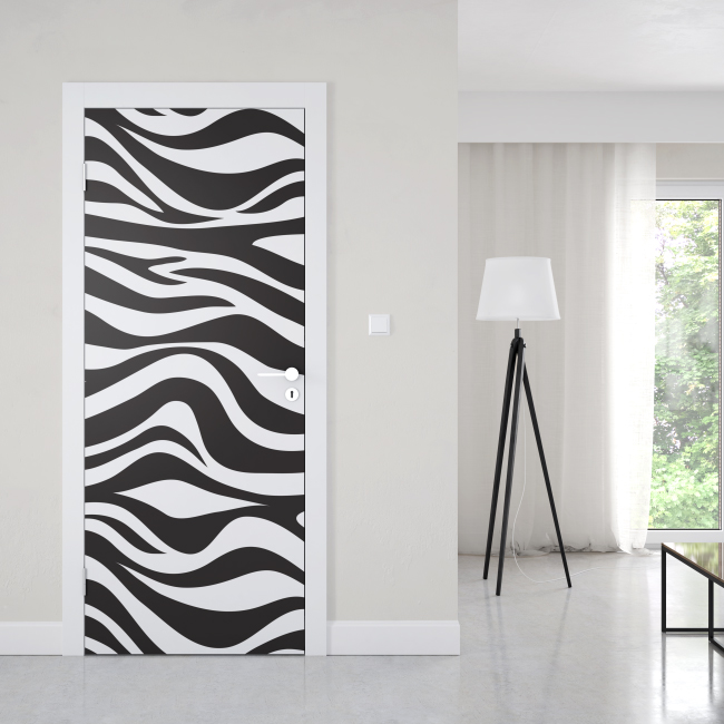 Türfolie Türposter Türtapete hochwertiger Digitaldruck Zebra 