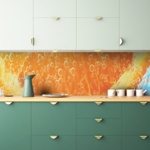 Küchenrückwand Orange Blubber