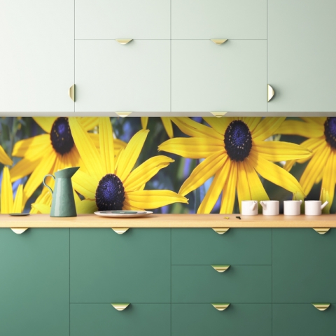 Küchenrückwand Gelbe Blumen