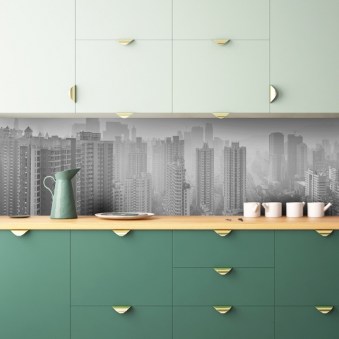 Küchenrückwand Monochrom Skyline