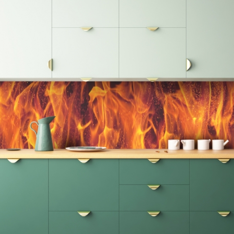 Küchenrückwand Feuerflamme