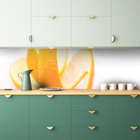 Küchenrückwand Orangenschale