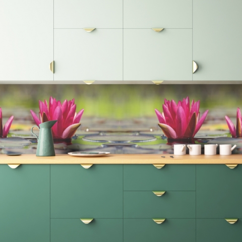 Küchenrückwand Lotusblume