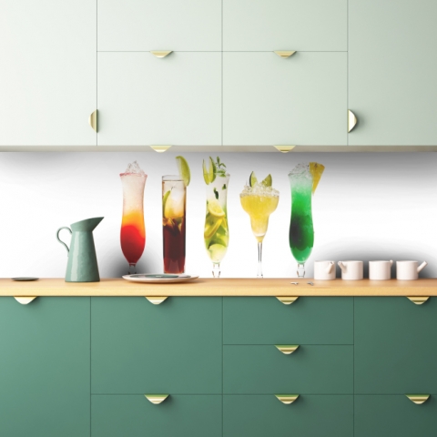 Küchenrückwand Cocktail Vielfalt