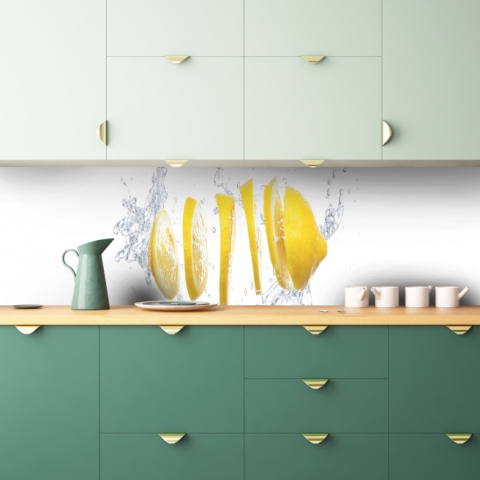 Küchenrückwand Sliced Lemons