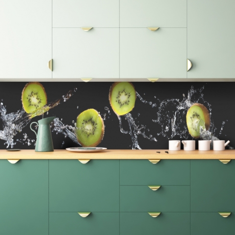 Küchenrückwand Schwarz Kiwi