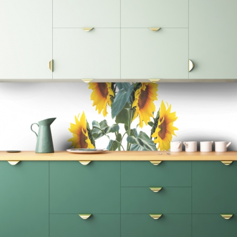 Küchenrückwand Sonnenblumenstrauß