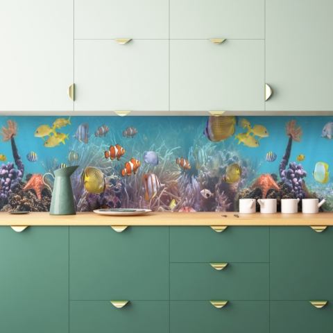 Küchenrückwand Aquarium Fische