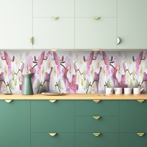 Küchenrückwand Orchideen Mix