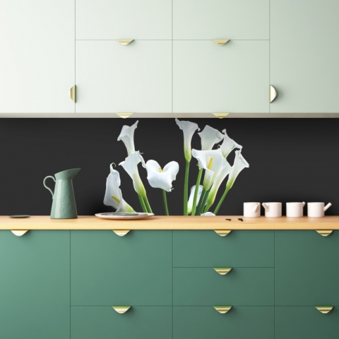 Küchenrückwand Calla Blumenstrauß