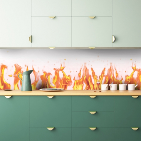 Küchenrückwand Feuer Abstrakt