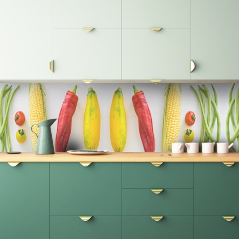 Küchenrückwand Bio Gemüse