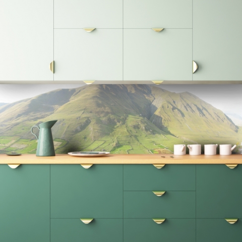 Küchenrückwand Grüner Berg