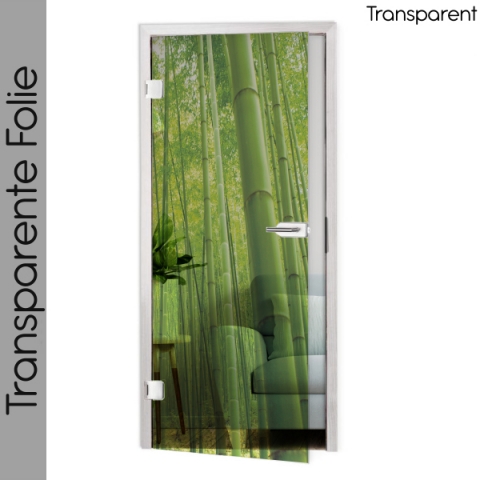 folie für glastür Bamboo Forest nach maß