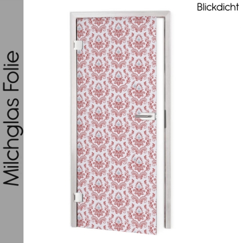 Glastür Folie Damask Design Maßanfertigung