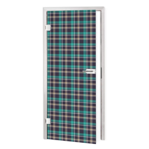 Glastür Folie Armstrong Tartan