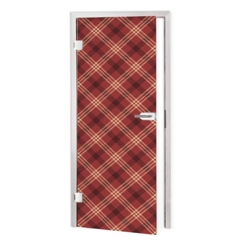 Glastür Folie Clan Tartan