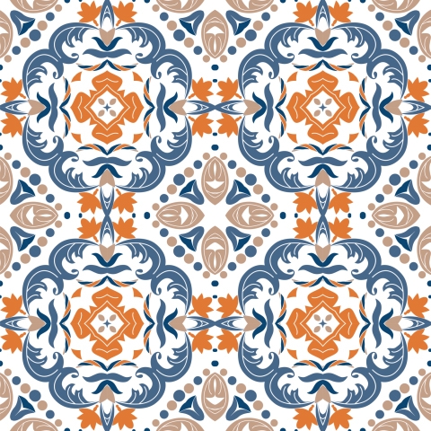 Glastür Folie Floral Pattern