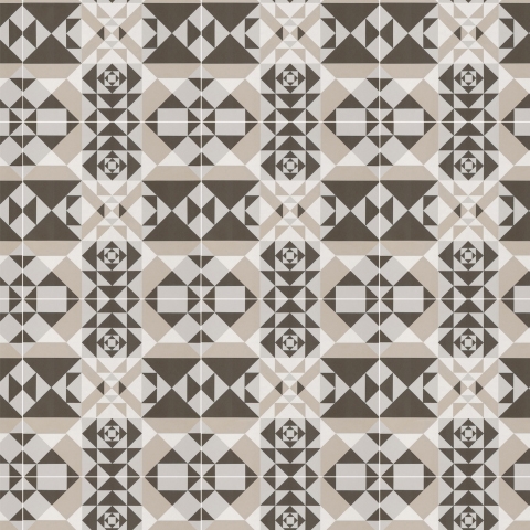 Glastür Folie African Ethnic Tiles