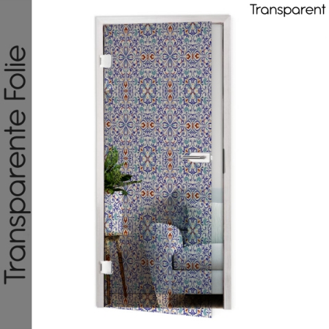 Glastür Folie Oriental Pattern Maßanfertigung