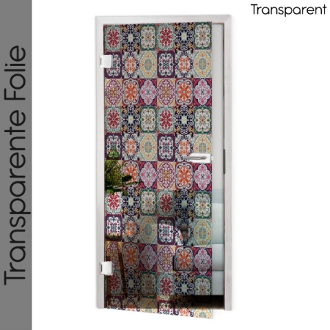 Glastür Folie Boho Patchwork  Maßanfertigung