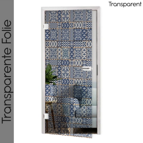 Glastür Folie Swedish Tiles Maßanfertigung